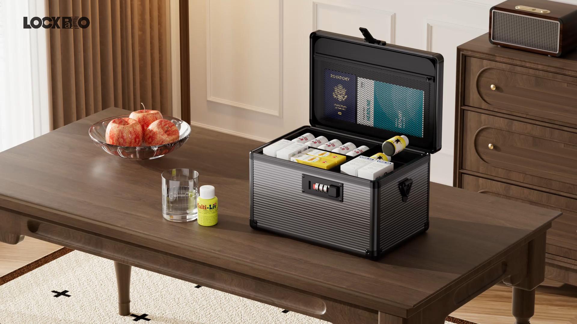 Amazon.com: Lockbako Medicine Lock Box with Code, Medication Lock